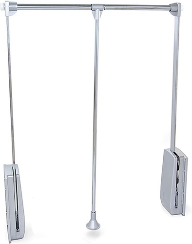 Emuca pull down wardrobe - down, rail