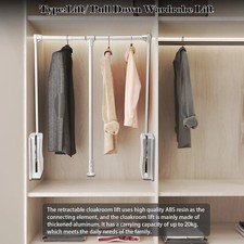 Pull Down Wardrobe Lift 20KG