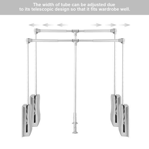 Lift pull down wardrobe - down,