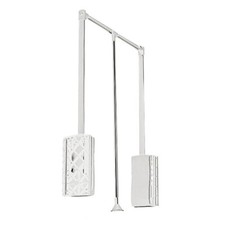 White Pull Down Rail Wardrobe